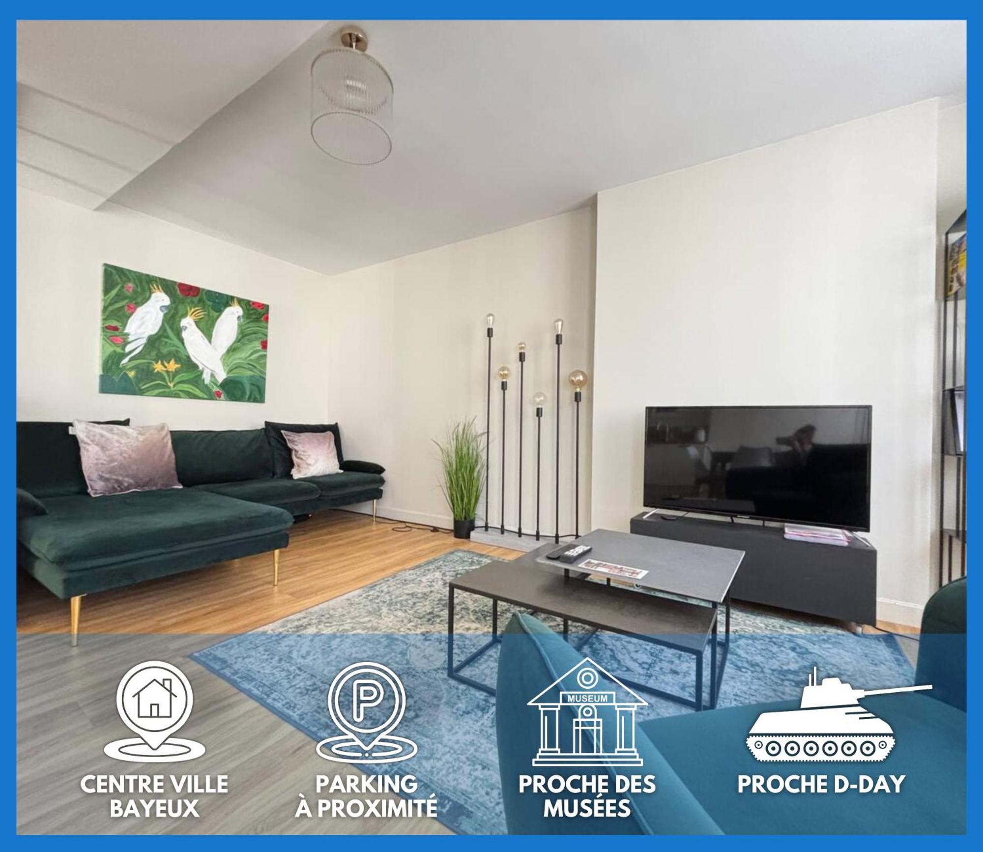 Bajocasse Apt Duplex Spacieux 3 Ch 2 Sdb Cosy Plein Centre Bayeux Decoration Elegante Proche Plages Du Debarquement Exterior foto